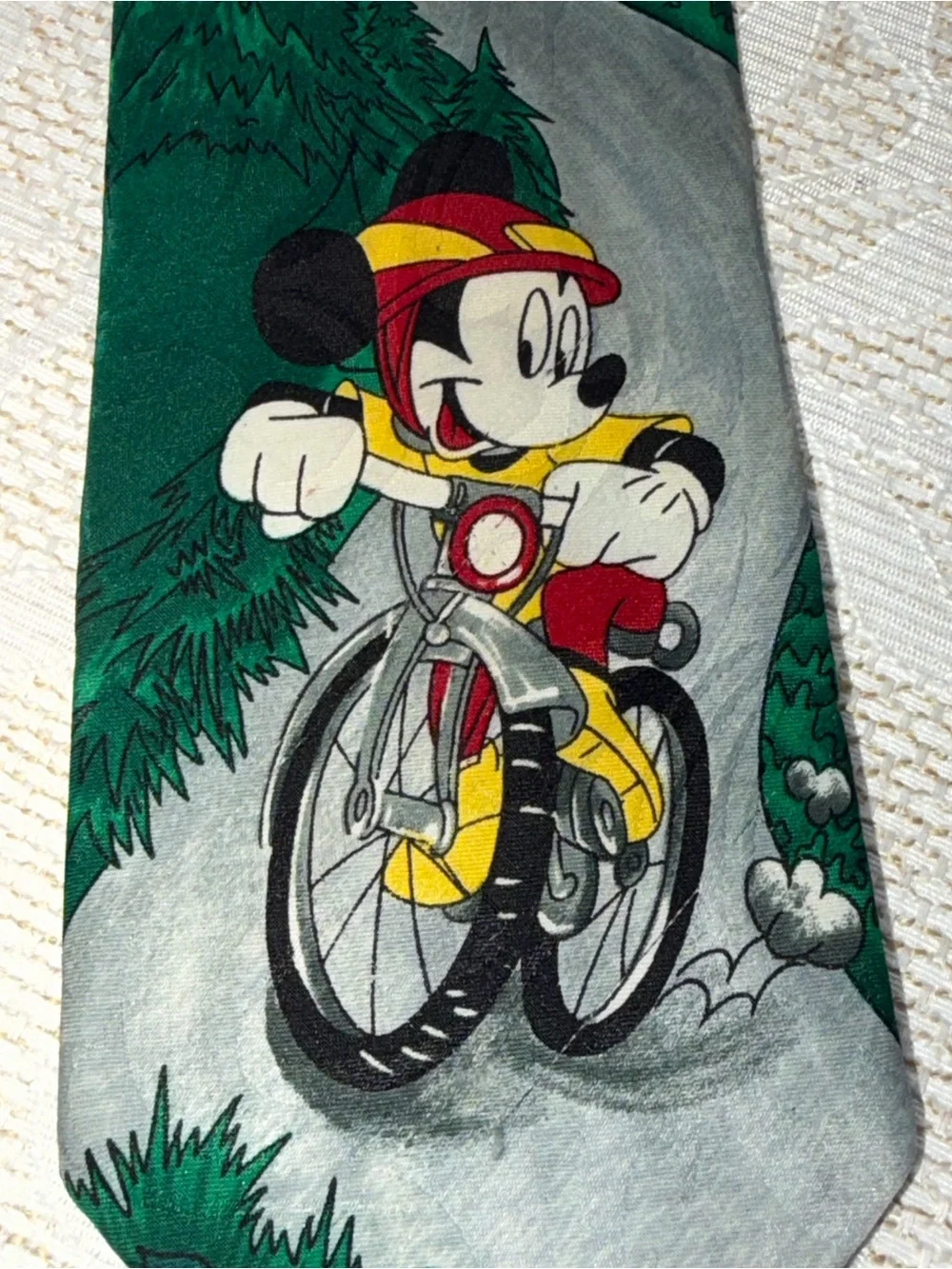 Mickey Mouse Bicycle Novelty Tie - Multicolor